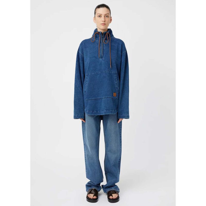 Camilla and Marc Meena Denim Fleece Pullover image number 3